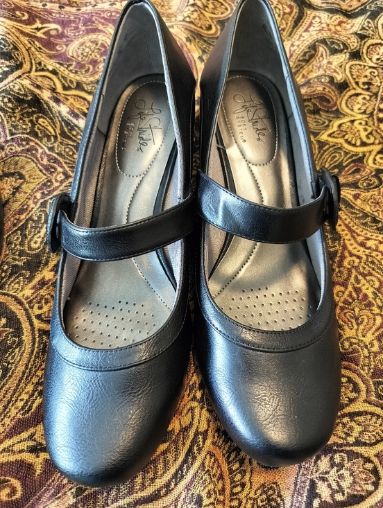 Life Stride Shoes - Life Stride Women's 11 Rozz Black Mary Jane Comfort Heels